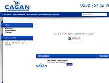 Tablet Screenshot of cagantelekom.com
